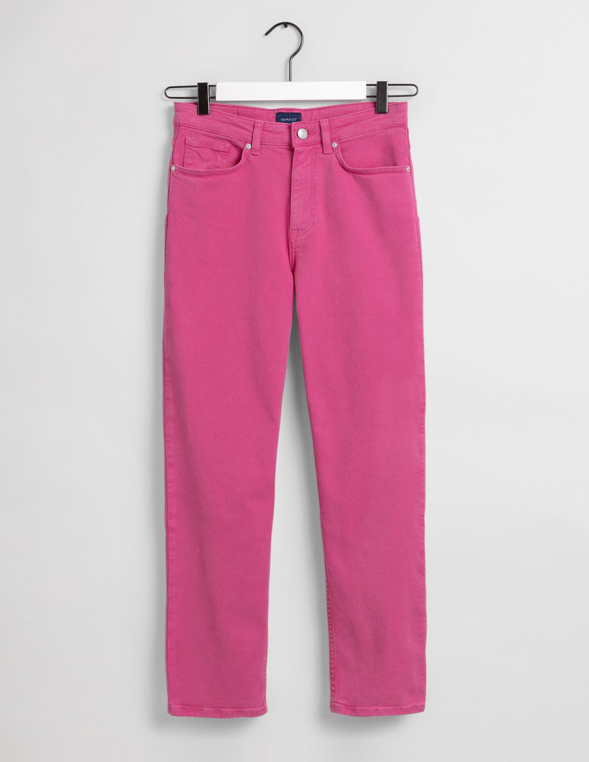 GANT WOMAN " HIGH-WAISTED " CROPPED COLOUR JEANS ME LOGO PATCH ΣΤΟ ΠΙΣΩ ΜΕΡΟΣ, SLIM FIT